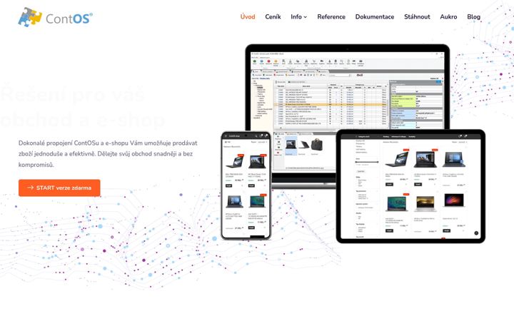 Screenshot of contos.cz