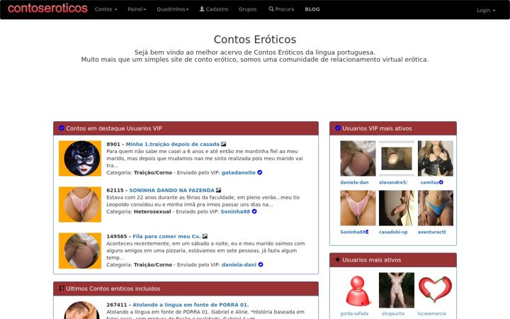 Skærmbillede af contoseroticos.com