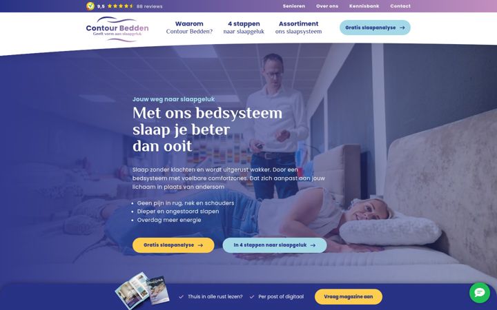 Screenshot ta' contourbedden.nl