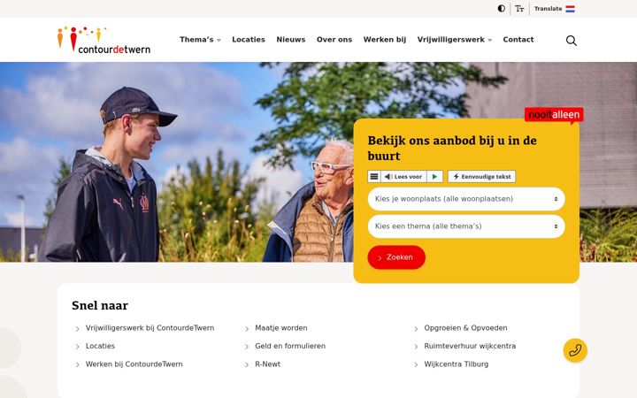 Skjermbilde av contourdetwern.nl