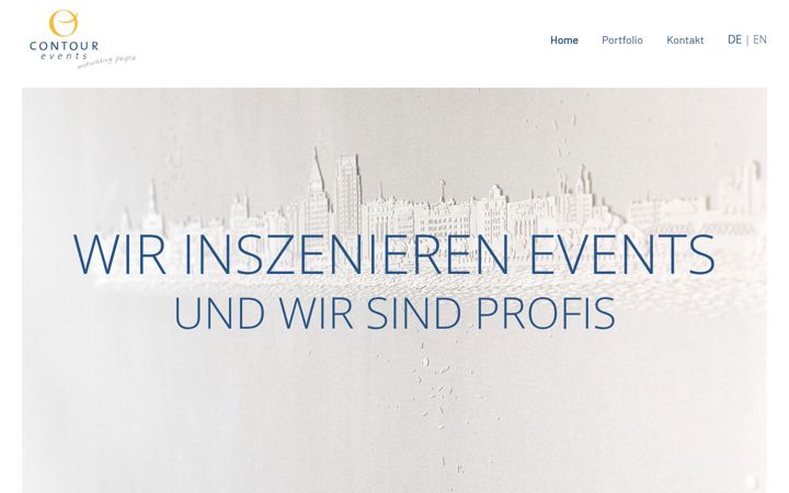 Screenshot of contourevents.de