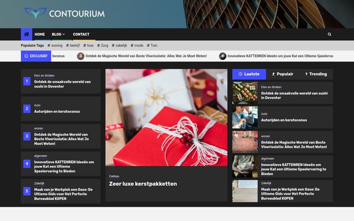 Skjermbilde av contourium.nl