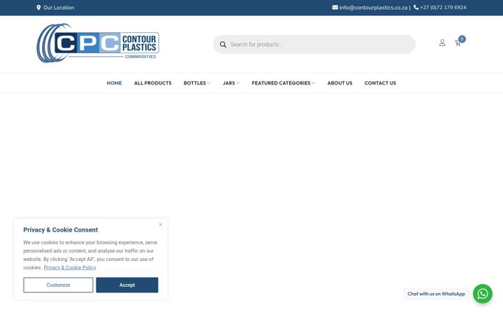 Snímek obrazovky contourplastics.co.za