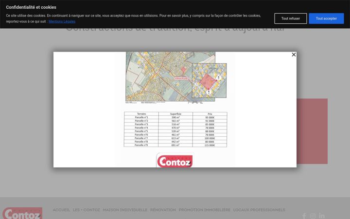 Screenshot of contoz.fr