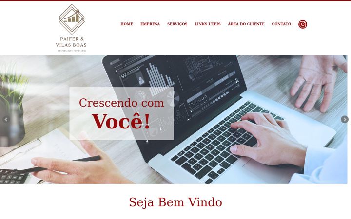 Screenshot of contpaifervb.com.br