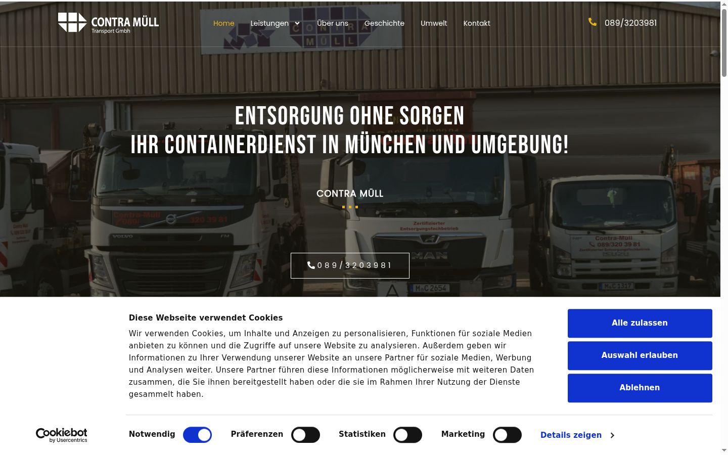 Sutikimo reklamjuostės, rodytos prieš bet kokią sąveiką, ekrano kopija