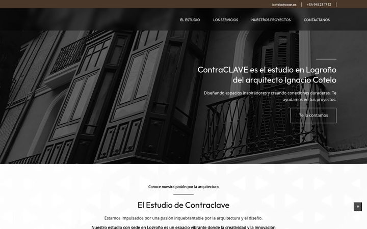 Екранна снимка на contraclavearquitectura.es