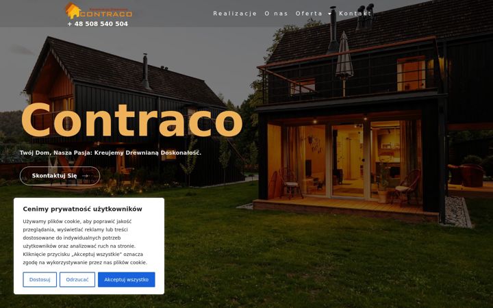 Snímek obrazovky contraco.com.pl