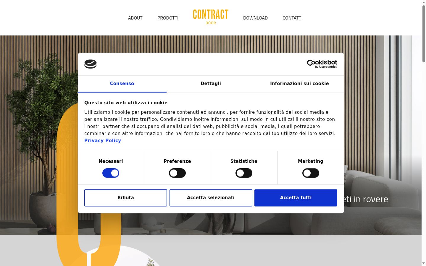 Sutikimo reklamjuostės, rodytos prieš bet kokią sąveiką, ekrano kopija
