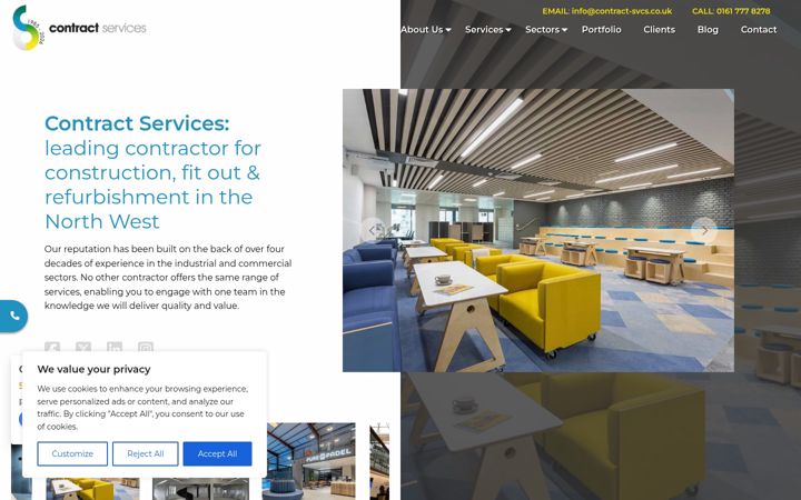 Screenshot of contract-svcs.co.uk