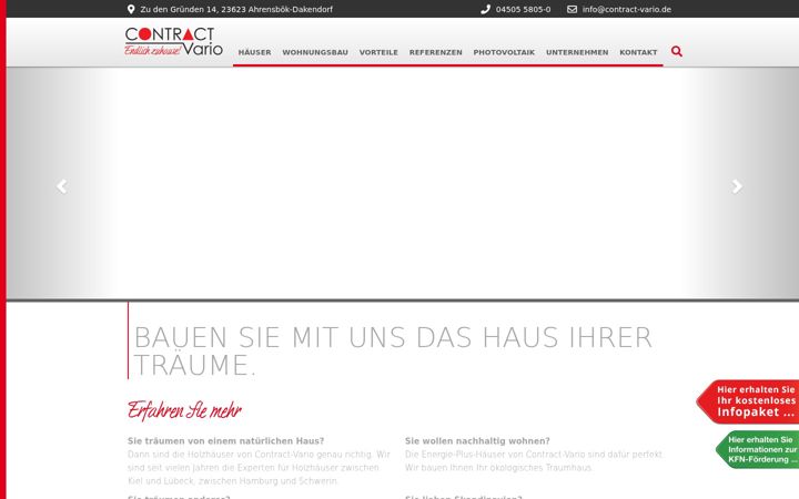 Screenshot of contract-vario.de