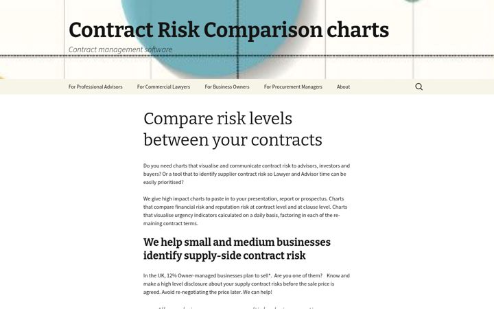 Screenshot of contractcomparison.com
