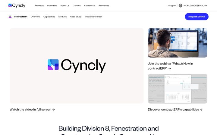 Screenshot of contracterp.com