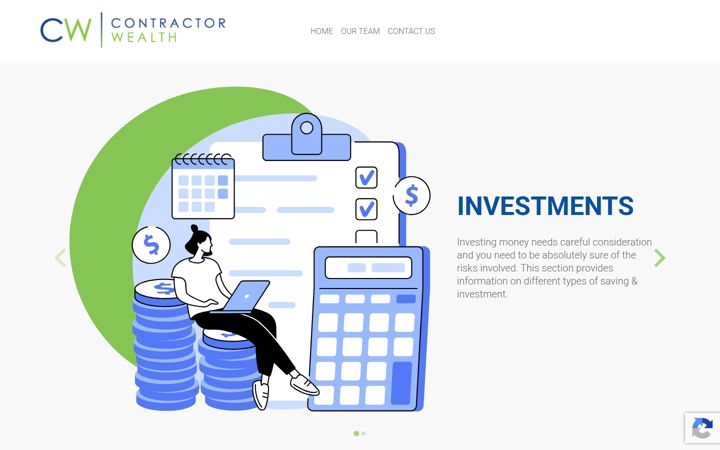 Screenshot of contractor-wealth.com