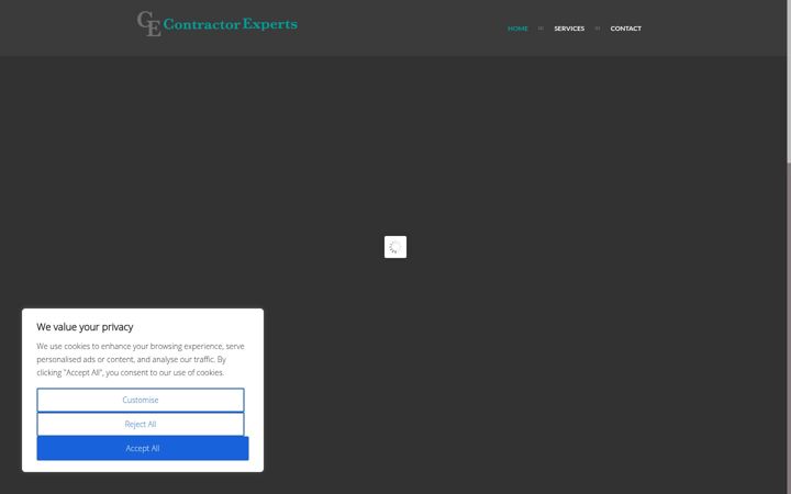 Screenshot of contractorexperts.co.uk