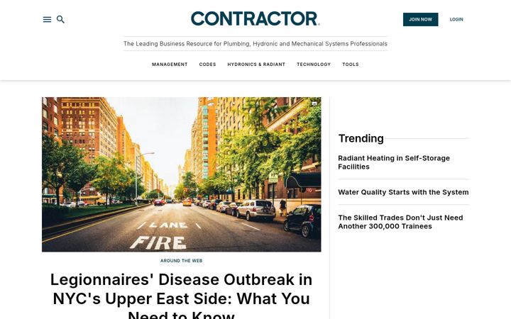 Screenshot ta' contractormag.com