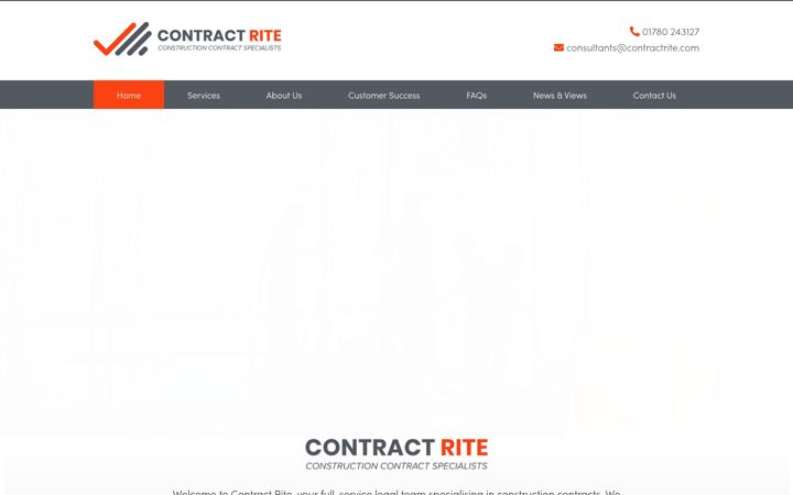 Screenshot of contractrite.com