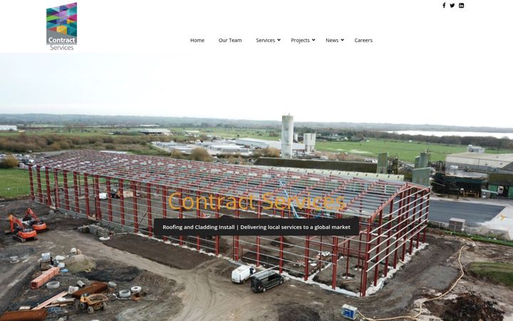 Ekraanipilt saidist contractservicesni.co.uk
