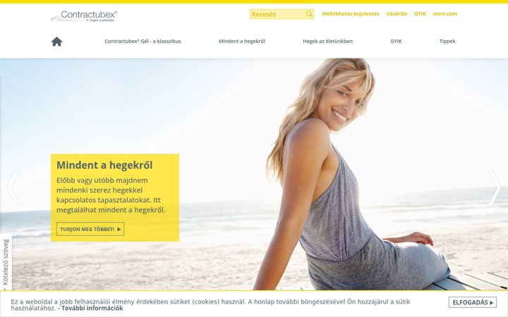 Skærmbillede af contractubex.hu