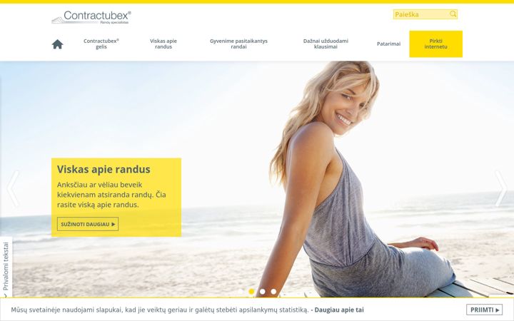 Screenshot di contractubex.lt