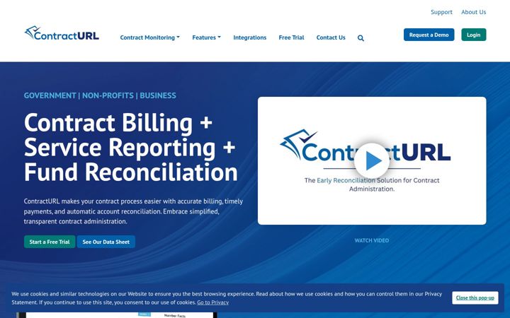 Screenshot of contracturl.com