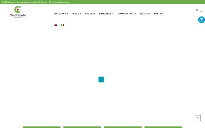 Screenshot van contrada.hr