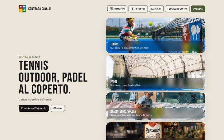 Screenshot of contradacavalli.it