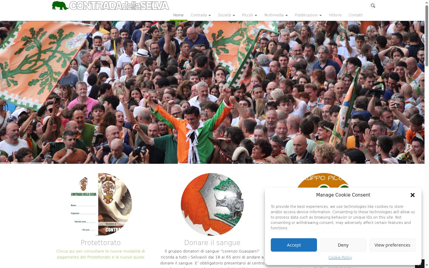 Screenshot van de toestemmingsbanner zoals getoond vóór enige interactie