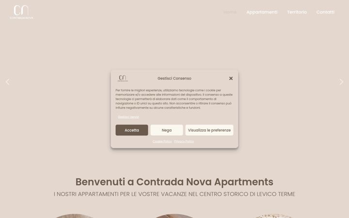 Screenshot of contradanova.it