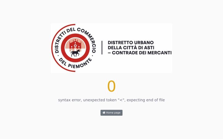 Screenshot of contradedeimercanti.it