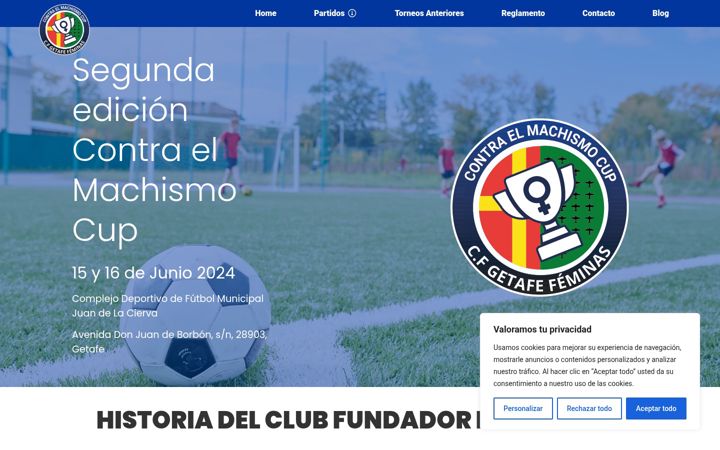 Screenshot of contraelmachismocup.com