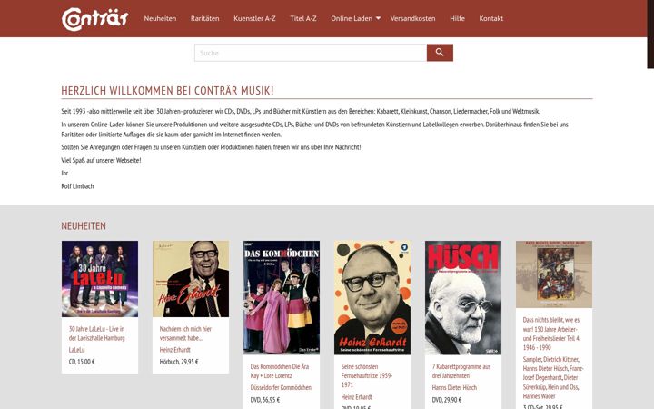 Screenshot of contraermusik.de
