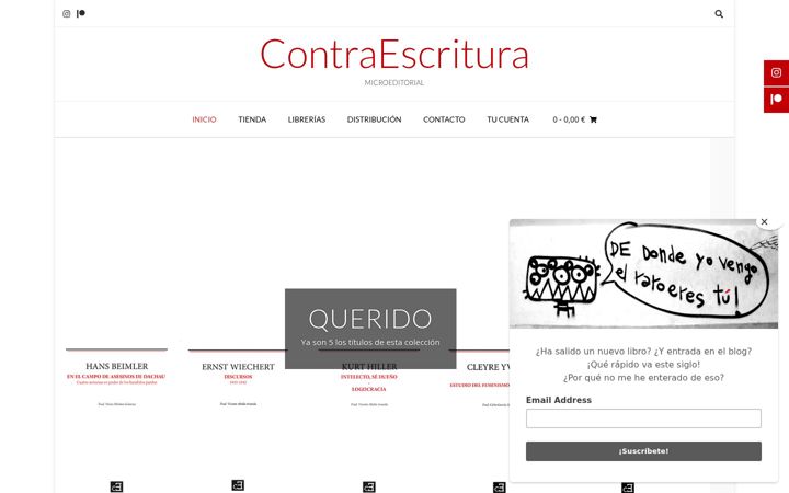 Screenshot of contraescritura.com