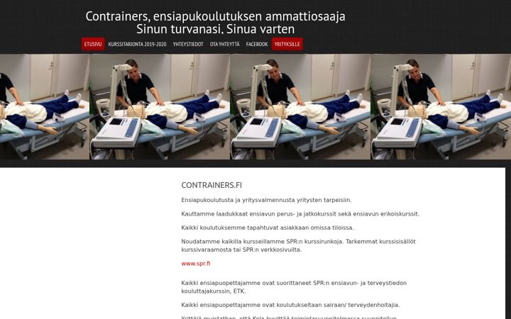 Screenshot of contrainers.fi