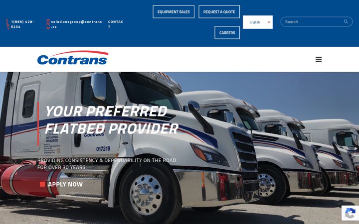 Screenshot of contransflatbedgroup.com