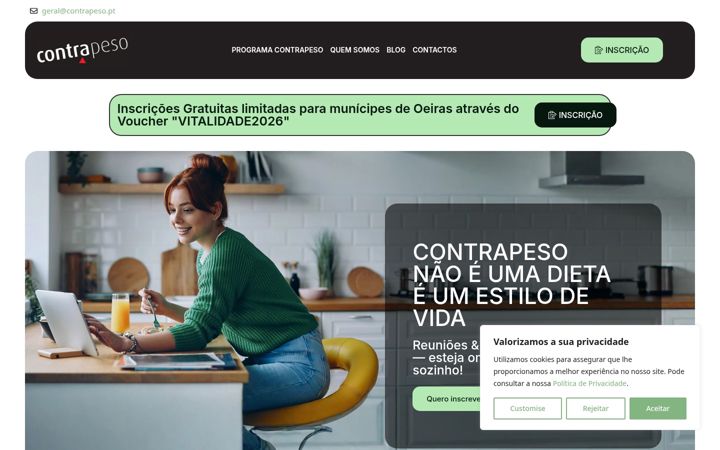 Screenshot of contrapeso.pt