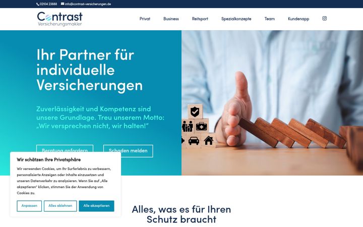 Screenshot of contrast-versicherungen.de