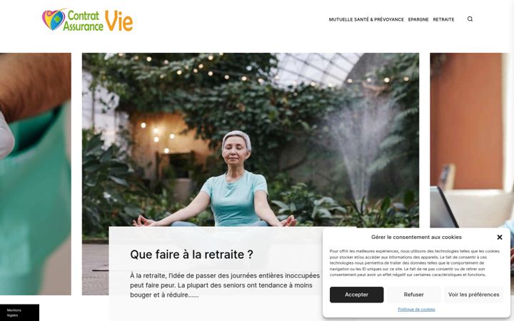 Screenshot of contrat-assurance-vie.com