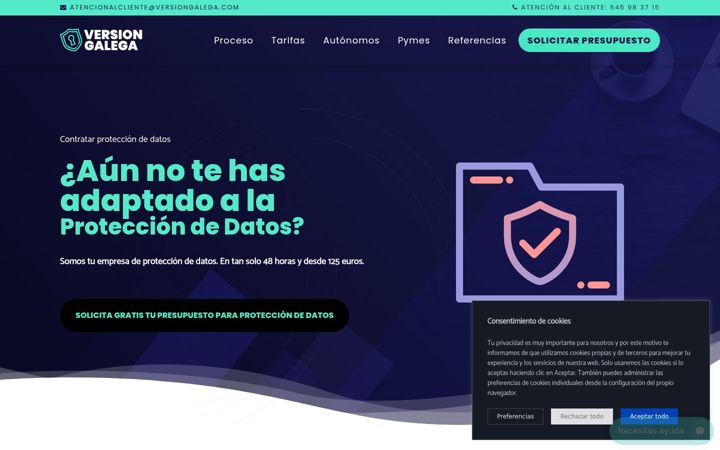 Screenshot of contratarprotecciondedatos.com