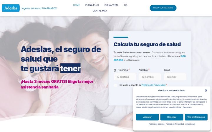 Screenshot of contratarsegurosalud.es