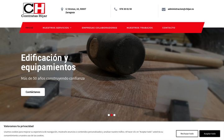 Screenshot of contratashijar.com