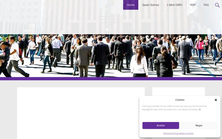 Snimka zaslona za contratopj.com.br