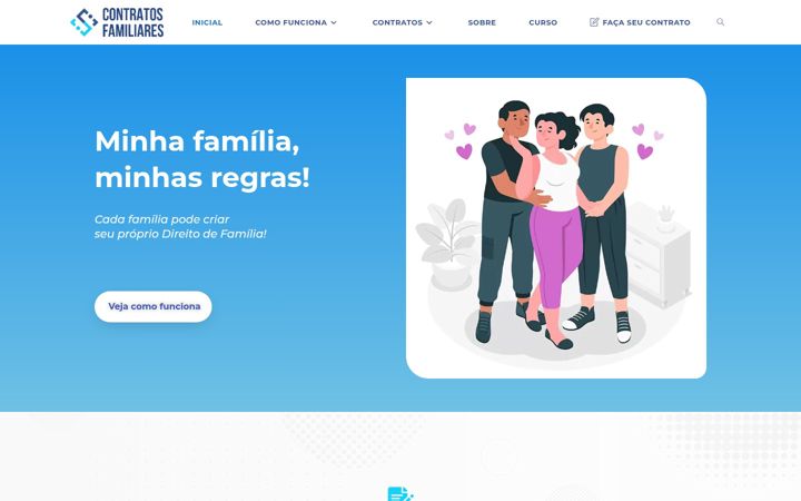 Snimka zaslona za contratosfamiliares.com.br