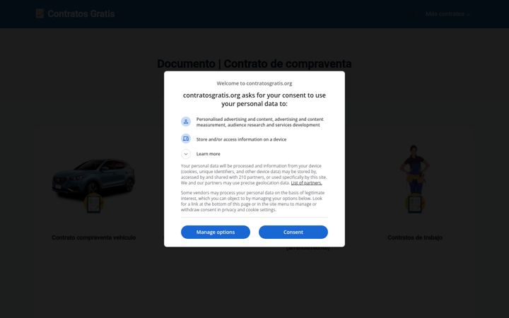 Screenshot of contratosgratis.org