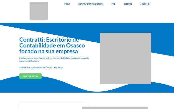 Snimka zaslona za contratticontabilidade.com.br