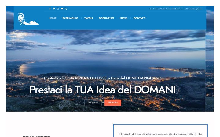Screenshot of contrattodicostaulisse.it
