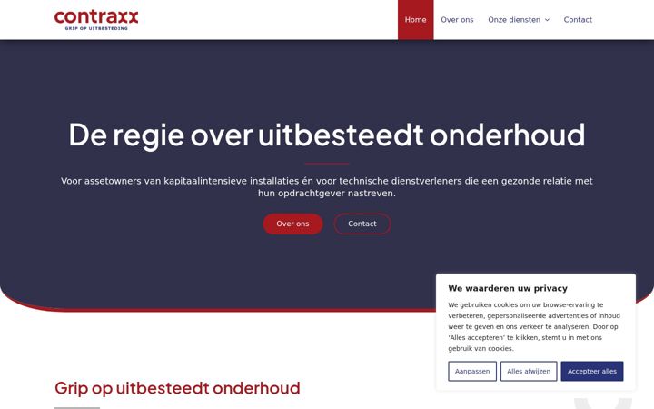 Screenshot of contraxx.nl