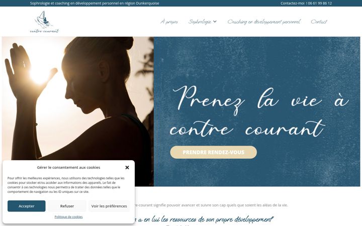 Screenshot of contrecourant-accompagnements.com