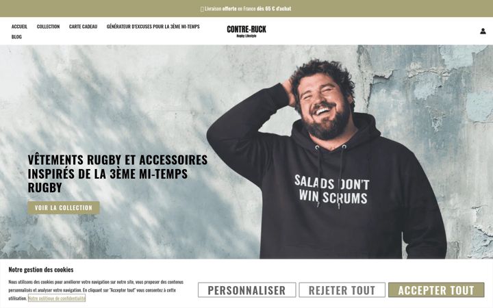 Snimka zaslona za contreruck.fr