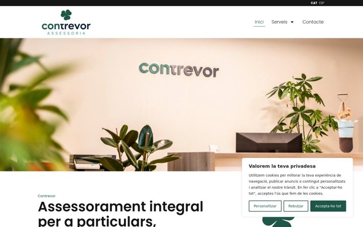 Screenshot of contrevor.com